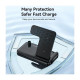 Зарядний пристрій Essager 4-in-1 wireless charger 15W foldable desktop black (EWXZM-JC01-Z)