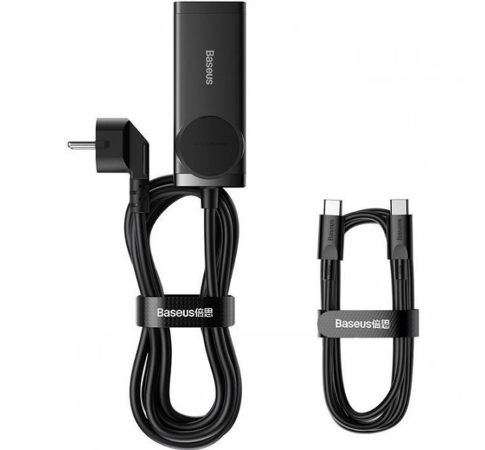 Зарядний пристрій Baseus AC + 2xUSB-C 65W + 2xUSB black (PSZM000901)