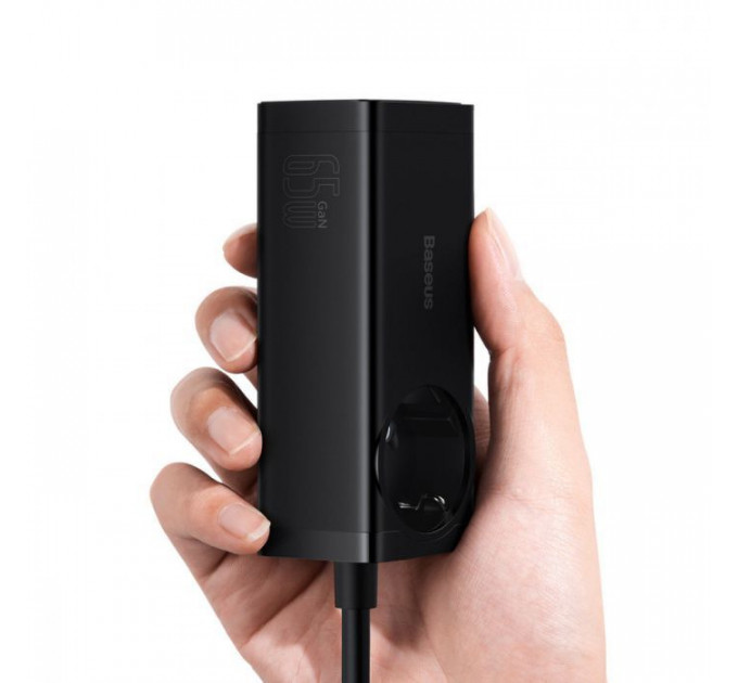 Зарядний пристрій Baseus AC + 2xUSB-C 65W + 2xUSB black (PSZM000901)
