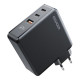 Зарядний пристрій Essager 2xUSB-C + 1xUSB 140W GaN (ECT2CA-ZCB01-Z)