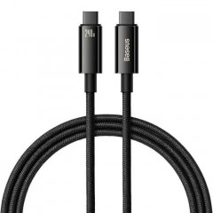 Дата кабель USB-C to USB-C 2.0m 240W Black Baseus (CAWJ040101)