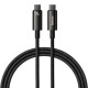 Дата кабель USB-C to USB-C 2.0m 240W Black Baseus (CAWJ040101)