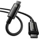 Дата кабель USB-C to USB-C 2.0m 240W Black Baseus (CAWJ040101)