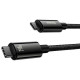 Дата кабель USB-C to USB-C 2.0m 240W Black Baseus (CAWJ040101)