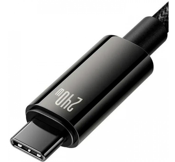 Дата кабель USB-C to USB-C 2.0m 240W Black Baseus (CAWJ040101)