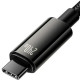 Дата кабель USB-C to USB-C 2.0m 240W Black Baseus (CAWJ040101)