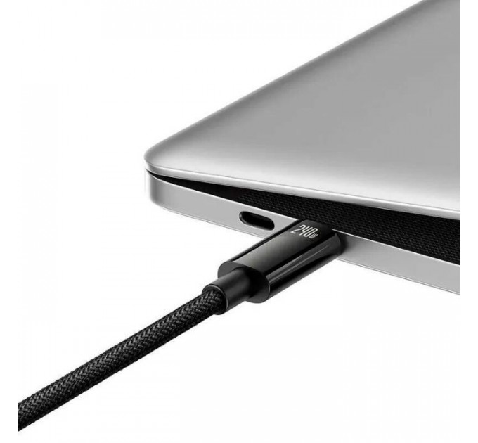 Дата кабель USB-C to USB-C 2.0m 240W Black Baseus (CAWJ040101)