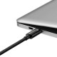 Дата кабель USB-C to USB-C 2.0m 240W Black Baseus (CAWJ040101)