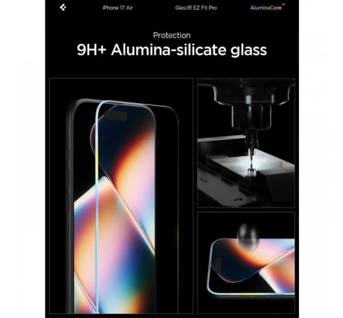 Скло захисне Spigen Glas.tR EZ Fit Pro HD iPhone 17 Air (AGL09870)