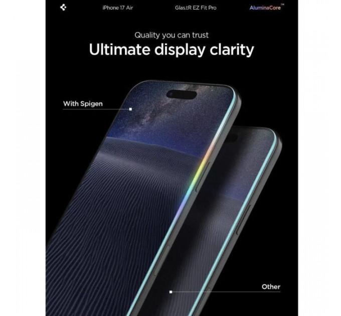 Скло захисне Spigen Glas.tR EZ Fit Pro HD iPhone 17 Air (AGL09870)