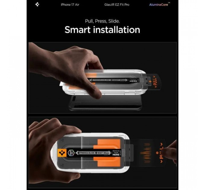 Скло захисне Spigen Glas.tR EZ Fit Pro HD iPhone 17 Air (AGL09870)
