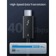 Дата USB-C кабель USB-C 1.0m Thunderbolt 4 100W (20V\/5A) 8K60Hz Cabletime (CA915422)