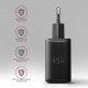 Зарядное устройство для AXAGON 1xUSB QC4.0 + 1xUSB-C PD45W PPS black (ACU-PQ45)