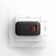 Зарядное устройство для AXAGON 1xUSB QC4.0 + 1xUSB-C PD45W PPS black (ACU-PQ45)