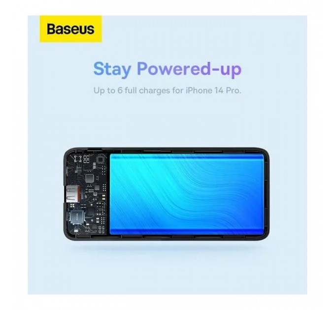 Батарея універсальна Baseus Airpow 30000mAh 20W PD\/3.0, QC\/3.0, black (PPQD090101)