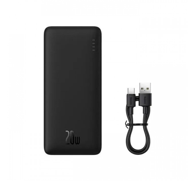 Батарея універсальна Baseus Airpow 30000mAh 20W PD\/3.0, QC\/3.0, black (PPQD090101)