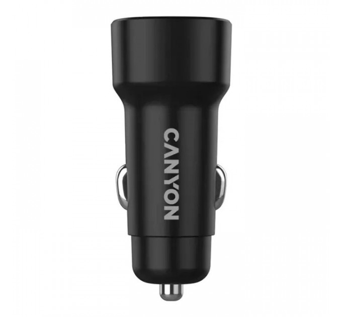 Зарядний пристрій Canyon 2xUSB 24W black (CNE-CCABR2AA)