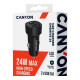 Зарядний пристрій Canyon 2xUSB 24W black (CNE-CCABR2AA)