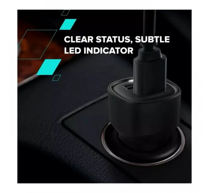 Зарядний пристрій Canyon 2xUSB 24W black (CNE-CCABR2AA)