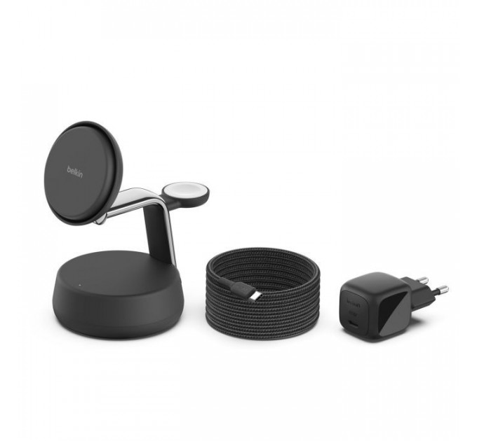 Зарядний пристрій Belkin UltraCharge Pro Wireless 3-in-1 25W charcoal (WIZ040KQCH)