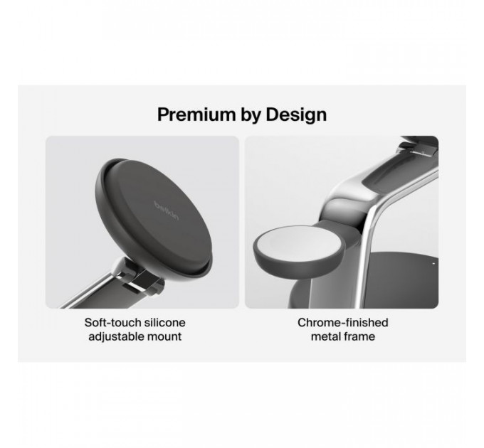 Зарядний пристрій Belkin UltraCharge Pro Wireless 3-in-1 25W charcoal (WIZ040KQCH)