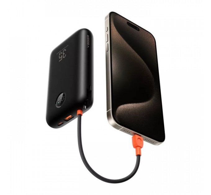 Батарея универсальная VEGER 30000mAh K3 35W PD QC3.0 black (6977525750137)