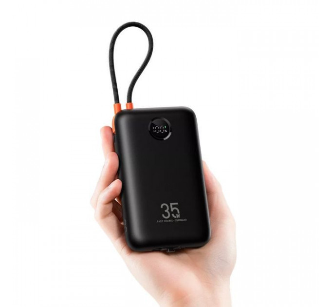 Батарея универсальная VEGER 30000mAh K3 35W PD QC3.0 black (6977525750137)