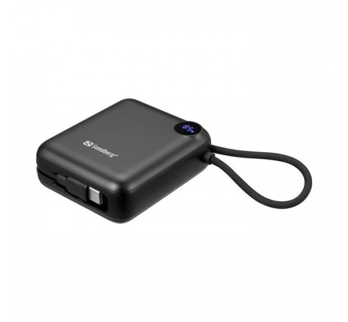 Батарея універсальна Sandberg 10000mAh PD\/3.1\/20W, QC\/3.0, USB-C In\/Out, with 2 cables USB-C (421-26)