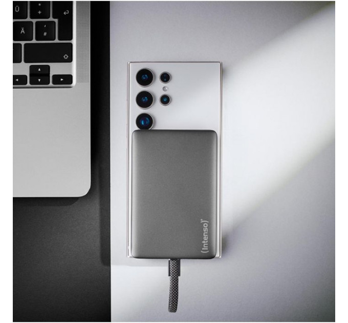 Батарея універсальна Intenso MC10000 10000mAh PD\/20W MAG Grey (7340034)