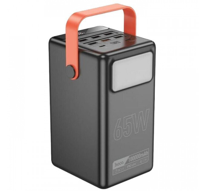 Батарея универсальная HOCO 100000mAh Max Centurion PD/65W, QC, LED Lamp, Black (DB03\/714722)