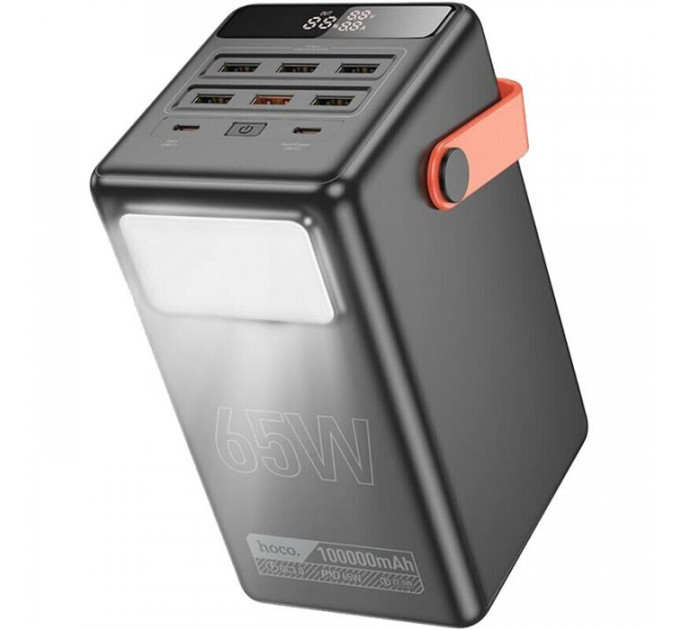 Батарея универсальная HOCO 100000mAh Max Centurion PD/65W, QC, LED Lamp, Black (DB03\/714722)