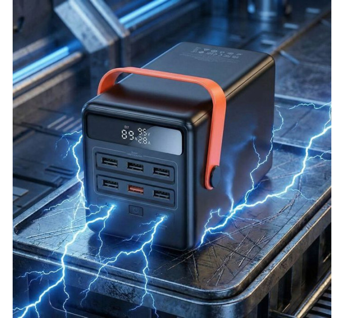 Батарея универсальная HOCO 100000mAh Max Centurion PD/65W, QC, LED Lamp, Black (DB03\/714722)
