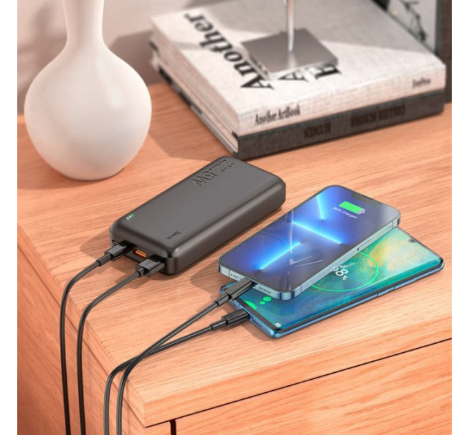 Батарея універсальна HOCO 20000mAh, 22.5W, Black (J101A \/ 45365)