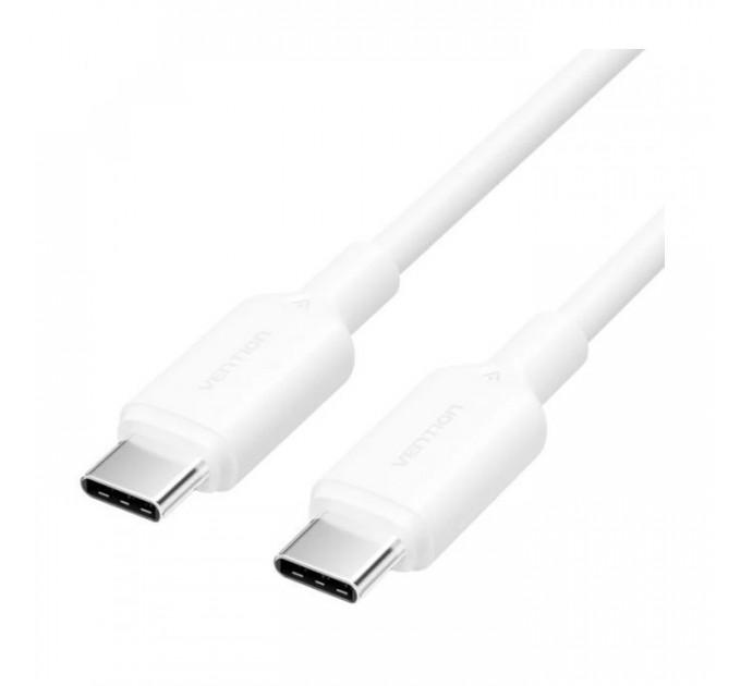 Дата кабель USB-C to USB-C 1.0m 60W white VENTION (TRCWF)