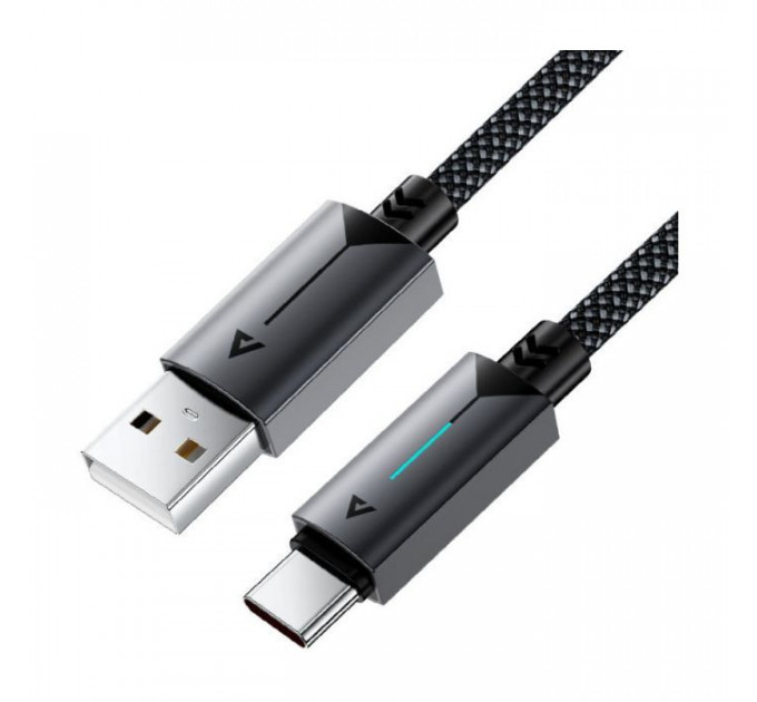 Дата кабель USB 2.0 AM to USB-C 1.2m 60W black Acefast (6974316284482)