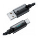 Дата кабель USB 2.0 AM to USB-C 1.2m 60W black Acefast (6974316284482)