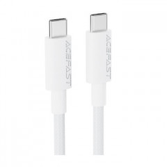 Дата кабель USB-C to USB-C 1.2m 3A white Acefast (6974316284253)