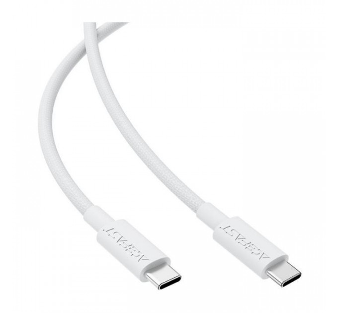 Дата USB-C кабель USB-C 1.2m 3A white Acefast (6974316284253)