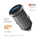 Зарядное устройство для ColorWay USB-C PD30W + USB QC3.0 car adapter (CW-CHA065PD-GR)