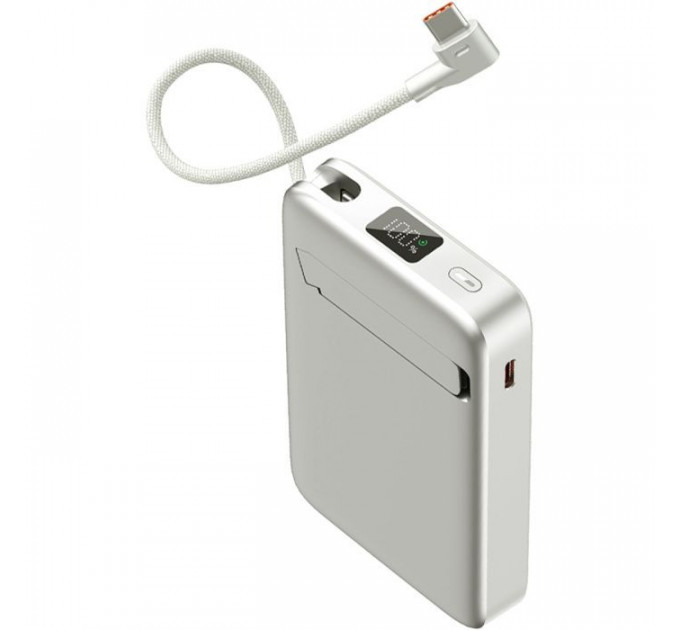 Батарея універсальна Sigma X-power SI10A8QL-MAG silver 10000mAh, Magnetic wireless 15W, charge iWatch, PD+QC, 22,5W max (4827798161012)