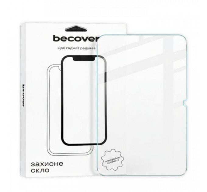 Скло захисне BeCover 3D Edge Full Cover Apple iPad 10.9\" (2022\/2024) \/ iPad (A16) 2025 11\" (714773)