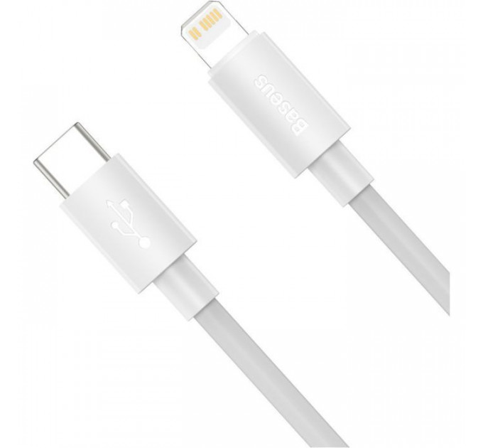 Дата кабель USB 2.0 AM to Lightning 1.5m 20W Simple WisdomKit (2PCS) white Baseus (TZCATLZJ-02)