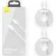 Дата кабель USB 2.0 AM to Lightning 1.5m 20W Simple WisdomKit (2PCS) white Baseus (TZCATLZJ-02)
