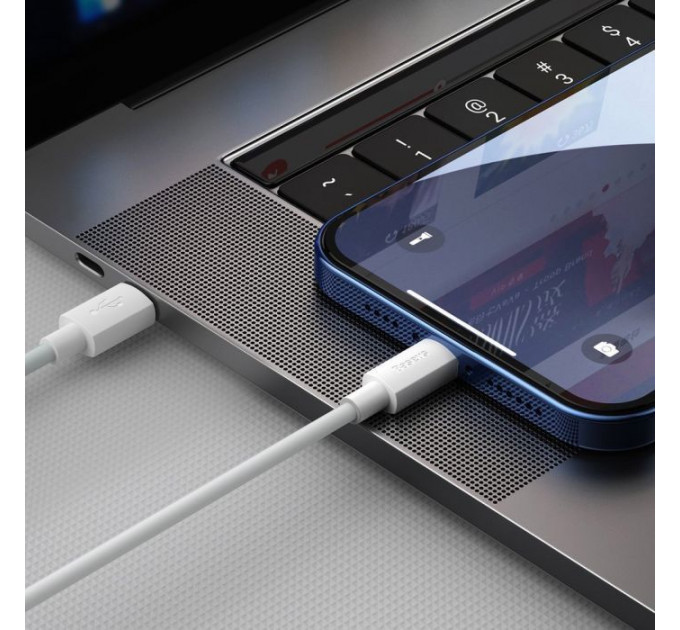 Дата кабель USB 2.0 AM to Lightning 1.5m 20W Simple WisdomKit (2PCS) white Baseus (TZCATLZJ-02)