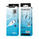 Дата кабель USB 2.0 AM to USB-C 3.0m 2.4A BX14 white BOROFONE (6957531090397)