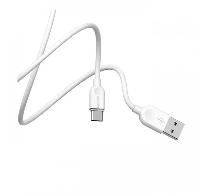 Дата кабель USB 2.0 AM to USB-C 3.0m 2.4A BX14 white BOROFONE (6957531090397)