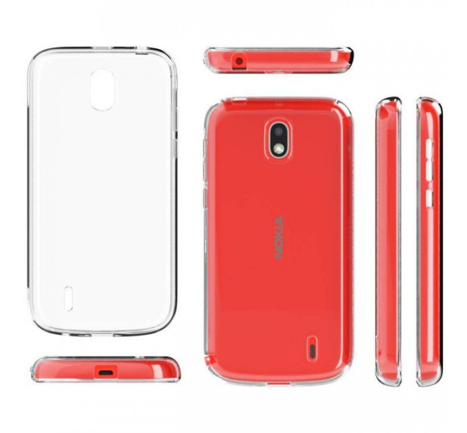 Чохол до мобільного телефона Laudtec для Nokia 1 Clear tpu (Transperent) (LC-N1T)