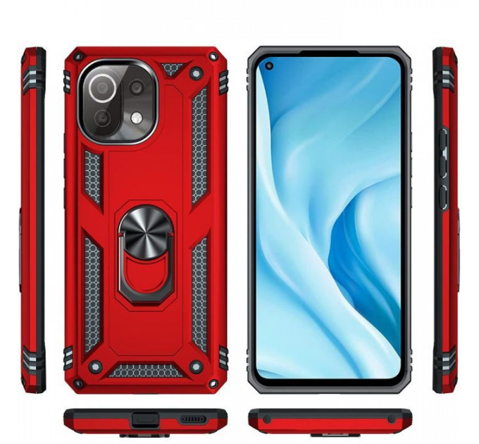 Чохол до мобільного телефона BeCover Military Xiaomi Mi 11 Lite \/ Mi 11 Lite 5G Red (706644)