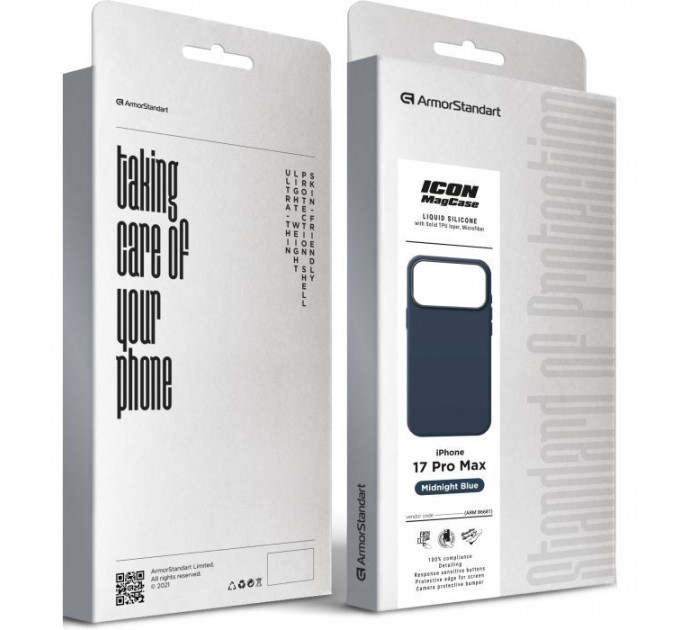 Чохол до мобільного телефона Armorstandart ICON2 MagCase Apple iPhone 17 Pro Max Midnight Blue (ARM86681)