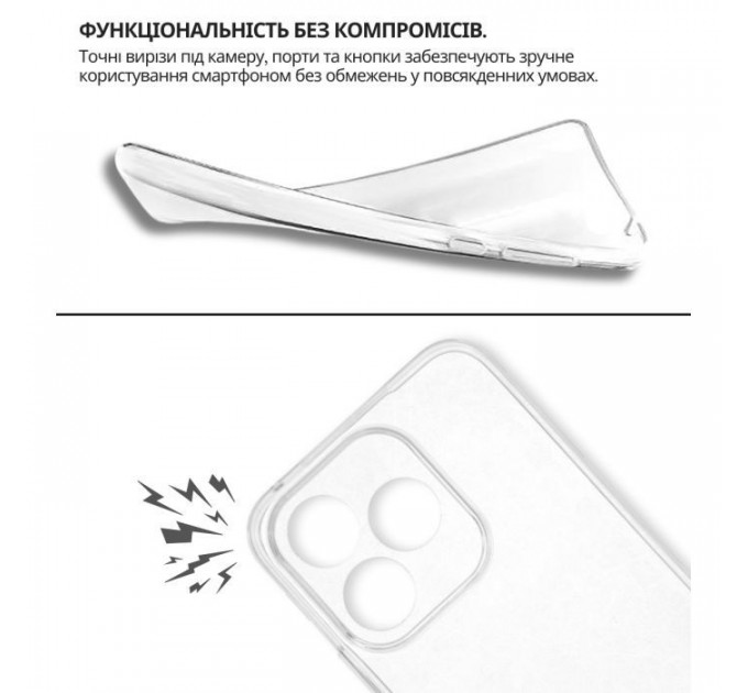 Чохол до мобільного телефона BeCover silicone Honor 400 Lite Transparent (714909)